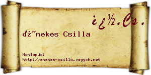 Énekes Csilla névjegykártya