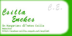 csilla enekes business card